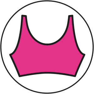 FUCHSIA LINED TOP